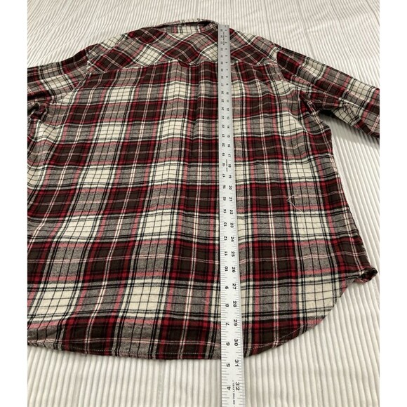 Paper Denim & Cloth Men’s XL Red Plaid Flannel Shirt Button Up Casual - Picture 9 of 9